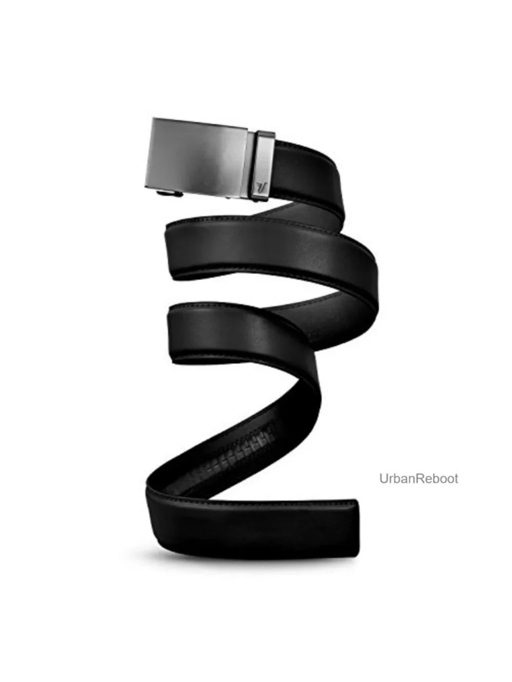 Men's Genuine Leather Ratchet Belt Adjustable Metal Buckle 1.5